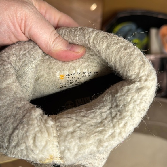 Timberland Authentics Waterproof Roll-Top Boot Size 7.5 Light Brown Nubuck - Picture 11 of 14